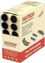 FASTECH® B20-COIN999905 Pastilles rondes auto-agrippantes hotmelt à coller partie velours et partie agrippante (Ø) 20 m