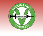 Vaccination Complete - Speldje inclusief bio-kaartje