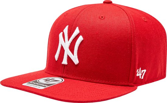 47 Brand MLB New York Yankees No Shot Cap B-NSHOT17WBP-RD, Mannen, Rood, Pet, maat: One size