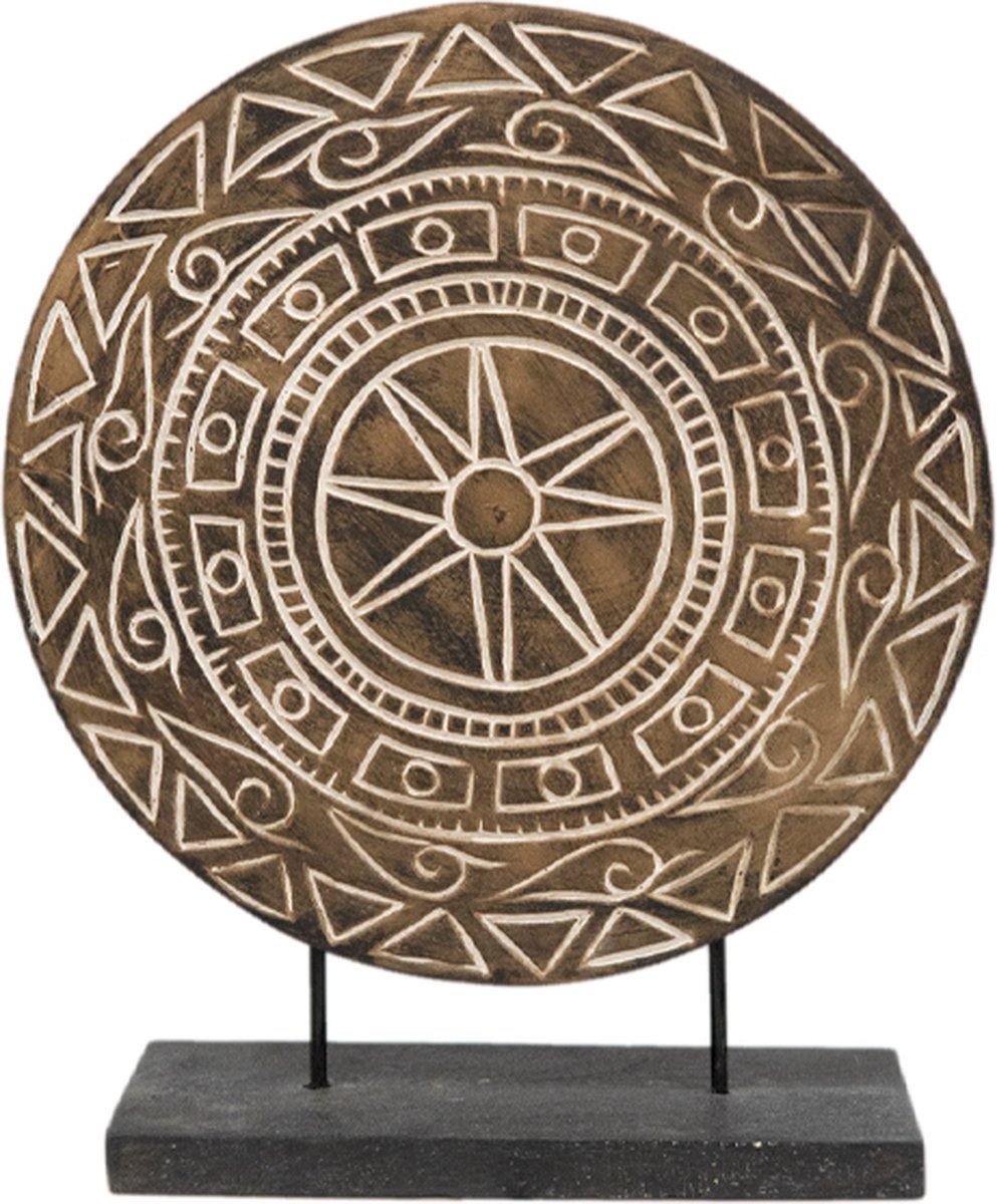 JoJo Living Woonaccessoires - Ornament - Teakhouten ornament Bintang - Hoogte 47 cm - Handgemaakt