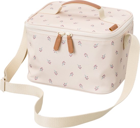 Fresk Sac isotherme pour enfant – 6,2 L – Sac à lunch pour fille – Sac isotherme pour le déjeuner à l'école – Avec compartiment pour couverts – Imperméable – Beige - Baies