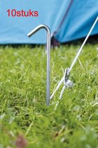 CHPN - "10 stuks Staal Tentharingen (±23 cm) | Ideaal voor Opzetten Tent | Perfect voor Camping en Kamperen" - Haringen - Kamperen - Camping - Tentaccessoire