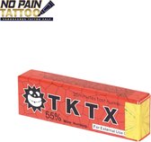 NO PAIN TATTOO® TKTX - Rood 55% - Tattoo crème - verdovende Creme - Tattoo zonder pijn - Snelwerkend en langdurig -Zalf voor tattoo -10 g