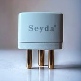 Seyda® Travel Plug World Plug - Type D - Inde - Sri Lanka - Népal - Adaptateur de voyage - 1 pièce