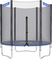 Trampoline Kekx PRO - Blauw - Met veiligheidsnet & ladder - 183cm - Rond - Tuin - tot 150 kg belasting