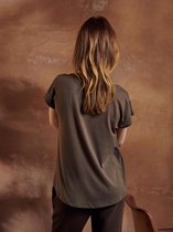 ESSENZA Serana Uni Top Korte Mouw Darkest brown - XS