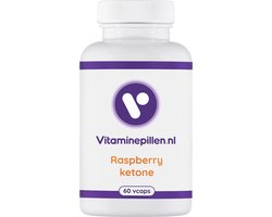 Vitaminepillen.nl | Raspberry Ketone | Vcaps | 60 stuks | Gratis verzending | Aangevuld met chroom en Banabablad | Vegan friendly!
