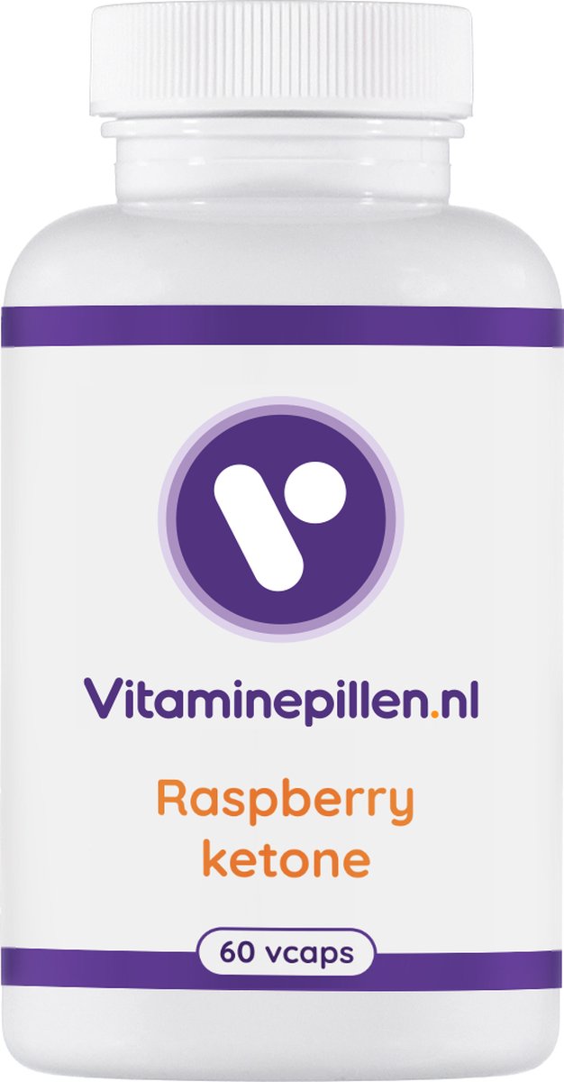 Goedkoopste Vitaminepillen.nl | Raspberry Ketone | Vcaps | 60 stuks | Gratis verzending | Aangevuld met chroom en Banabablad | Vegan friendly!