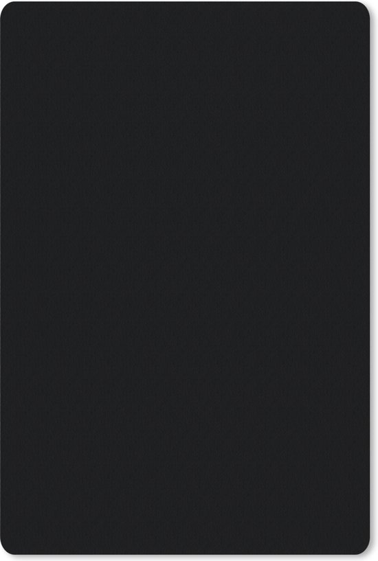 Muismat - Bureaumat onderlegger - Zwart - Effen kleur - Interieur - Kleuren - 18x27 cm - Muismat zwart - Mousepad - Bureau mat
