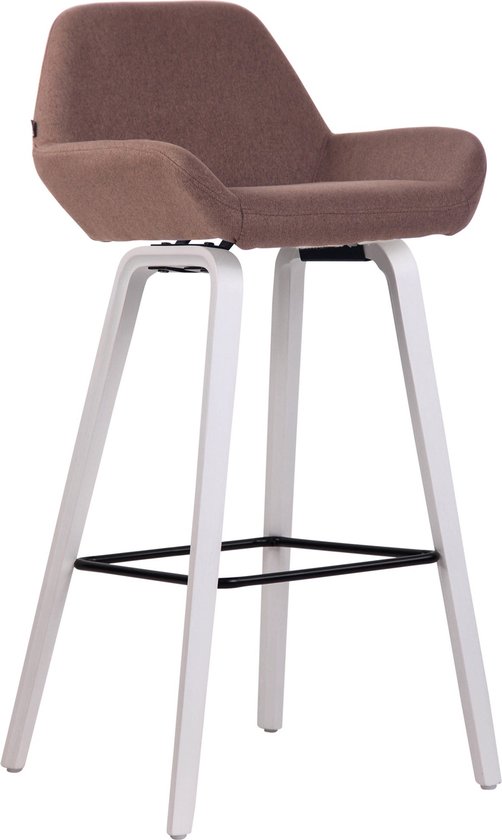 Luxe Barkruk Bruin Eiken Fineerhout Luxe Design Rugleuning Luxe Barkruk Bruin Eiken Fineerhout Luxe Design Rugleuning