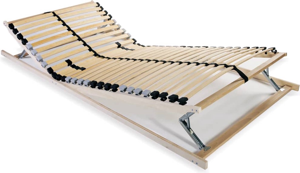 vidaXL - Lattenbodem - met - 28 - latten - 7 - zones - 70x200 - cm