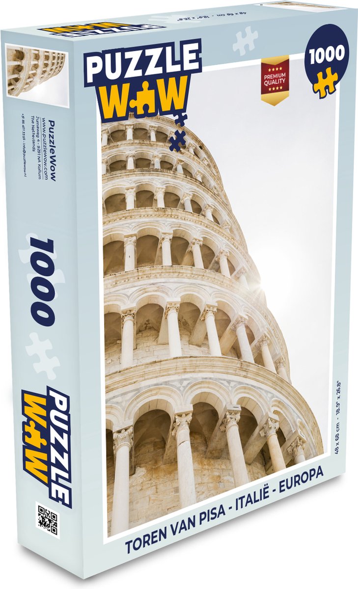Puzzel Toren van Pisa - Italië - Europa - Legpuzzel - Puzzel 1000 stukjes volwassenen