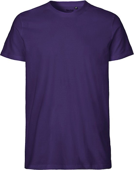 Fairtrade Men´s Fit T-Shirt met ronde hals Purple - L