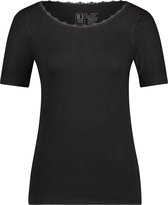 RJ Bodywear Thermo dames T-shirt kant (1-pack) - zwart - Maat: XXL