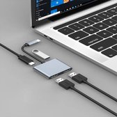 Slimtron USB-C 4K Hub - USB-C naar 2 x HDMI & USB 3.0 - Compatibel met Laptop, PC en smartphones - 2 x 4K Docking station