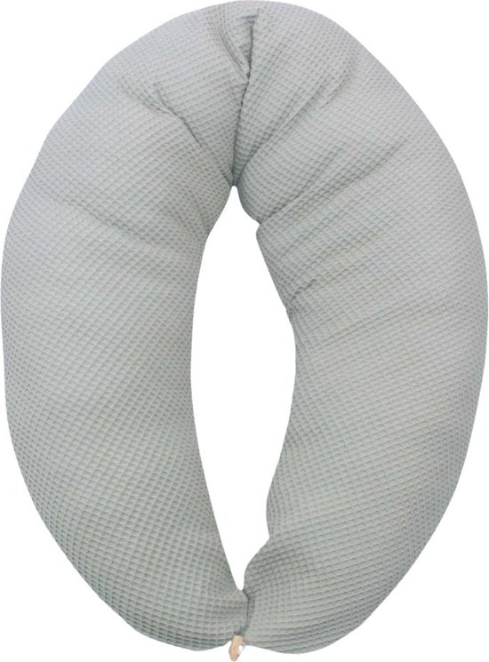 Voedingskussen - Voedingskussen met hoes van Hobea - Wafel grijs