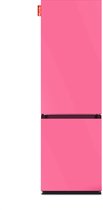 NUNKI LARGECOMBI-FBUB Combi Bottom Koelkast, E, 198+66l, Bubblegum Pink Satin Front