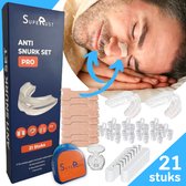 SupeRust - Anti Snurk - Pakket 5 in 1 - Anti Snurk Beugel - Neusspreider - Neuspleisters - Slaaptape - Slaap tape - Sleep tape - Snurk tape - Snurk pleisters - Knarsbitje - Anti Snurkstrips - Anti Snurk Clip - Anti Snurk Producten - Snore stopper -