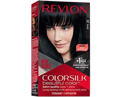 Revlon ColorSilk 10 Black - Permanente Haarkleuring - Zonder Ammoniak - 100% Grijsdekking