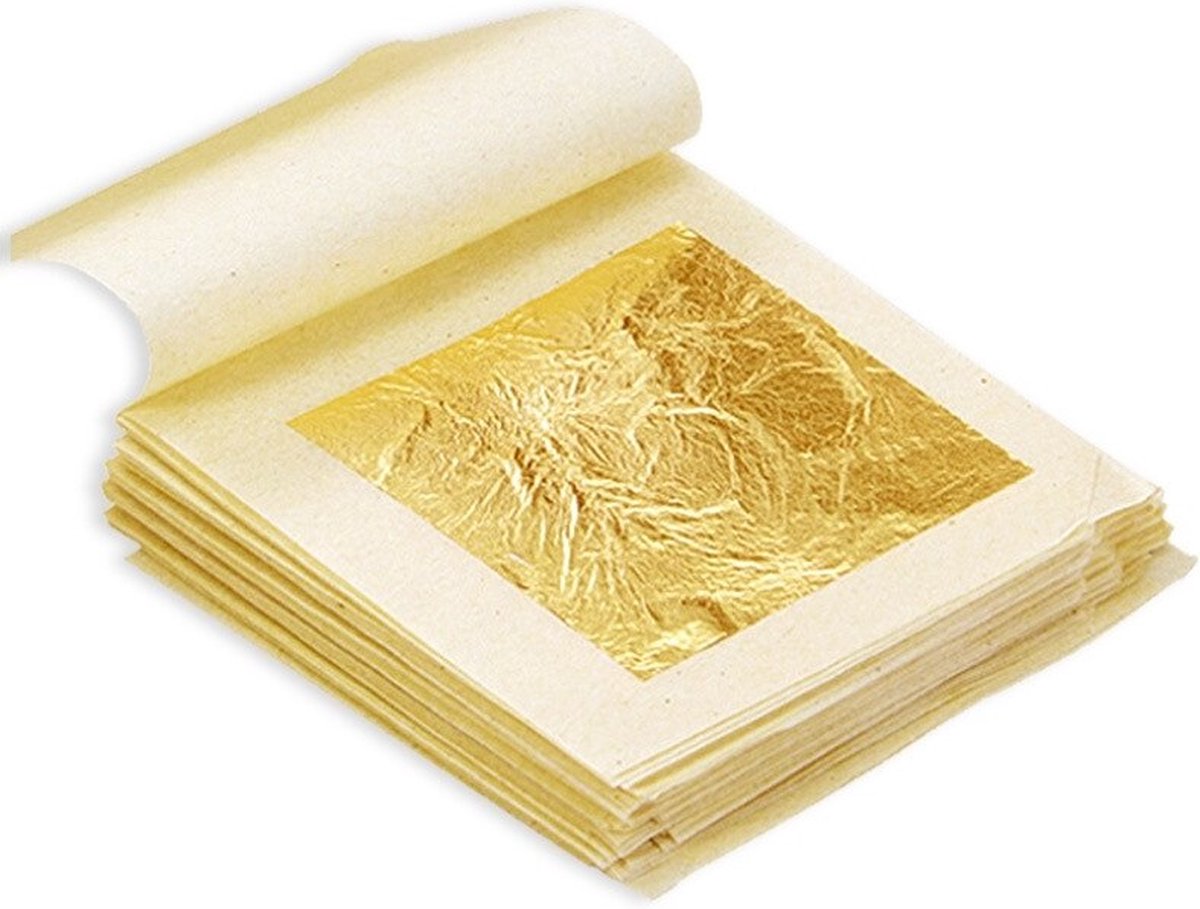 Feuille d'or alimentaire x10 80x80mm