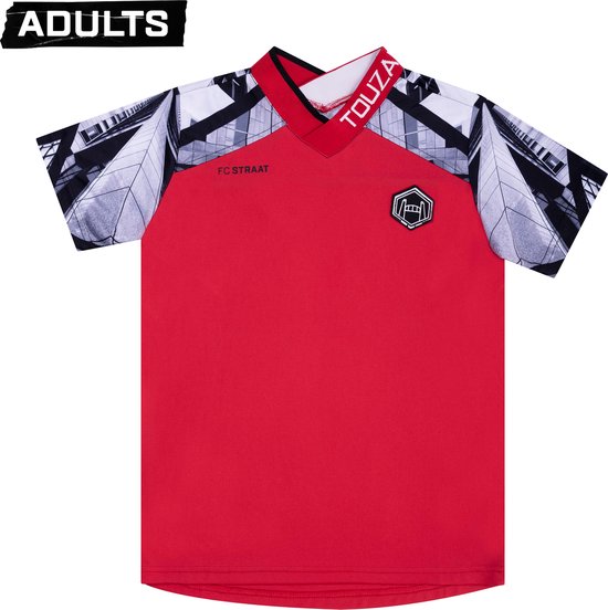 Touzani - T-shirt - La Mancha Panna Adultes Rouge (L) - Enfant - Maillot de football - Maillot de sport
