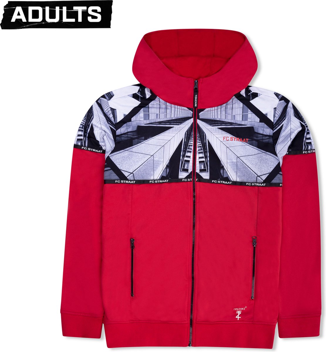 Touzani - Hexi Track Jacket Red Adults (L)