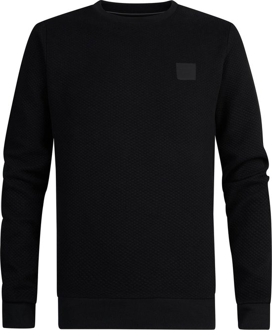 Petrol Industries - Heren Geribde Sweater Virginia - Zwart - Maat L