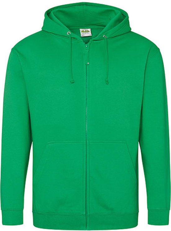 Sweat à capuche végétalien avec fermeture éclair et capuche Kelly Green - L