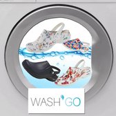 Wash&Go - Sabot ouvert élastique blanc/ glace