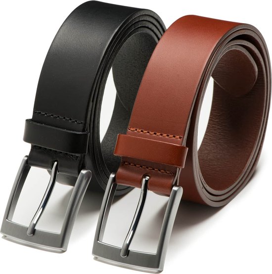 herenriem omkeerbaar 3.5cm zwart