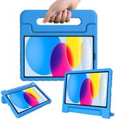 iPad 10.9 2022 Cover - Kinder Back Cover Kids Case Case Blauw