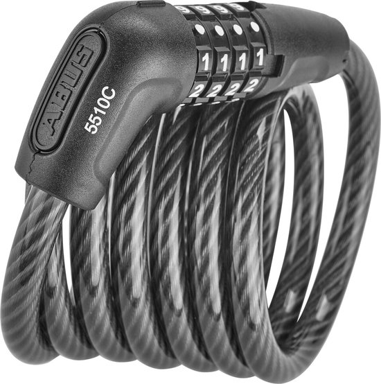 Abus - Numero - kabelslot met cijfercode - 5510C/180 zwart van ABUS — afbeelding 5