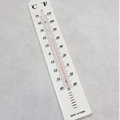 Ferrarium Buitenthermometer 20 cm hoog en 4 cm breed - -50 t/m +50 graden aanduiding - kunststof - buiten thermometer - muurthermometer - muur thermometer
