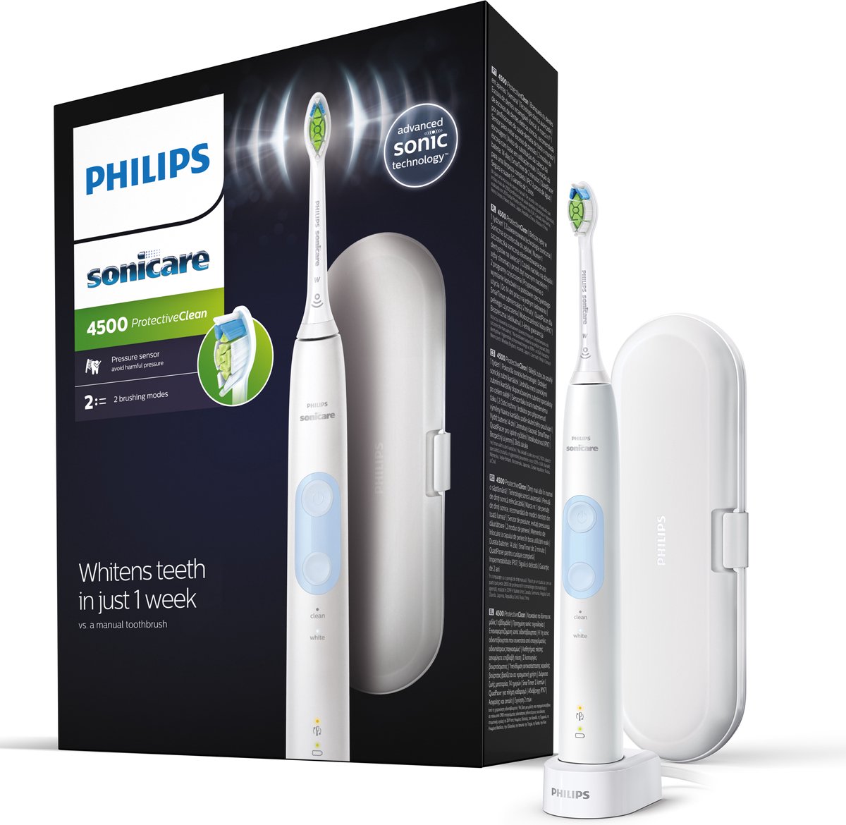 Philips Sonicare ProtectiveClean 4500 HX6839/28 - Elektrische tandenborstel  | bol.com