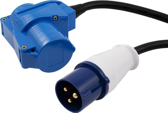 Enrouleur électrique 4 Prises 40 Mètres - IP44 - 3300W - Pour Extérieur (jardin, Terrasse, Chantier) - Noir - 9