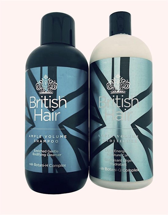 British Hair AMPLE VOLUME SHAMPOO + CONDITIONER 2X946ml bol