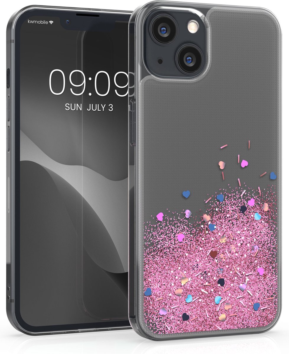 Coque pour Apple iPhone 13 MINI en Transparent avec Paillettes Housse de  protection Étui en silicone TPU flexible avec paillettes scintillantes -  Cadorabo