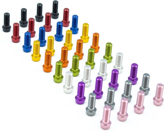 JRC-Components Bottle Cage Bolts - 4pcs Acid Green — afbeelding 2