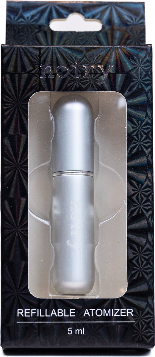 NOIRY - Parfum Verstuiver Navulbaar - Mini Parfum Flesje - Zilver