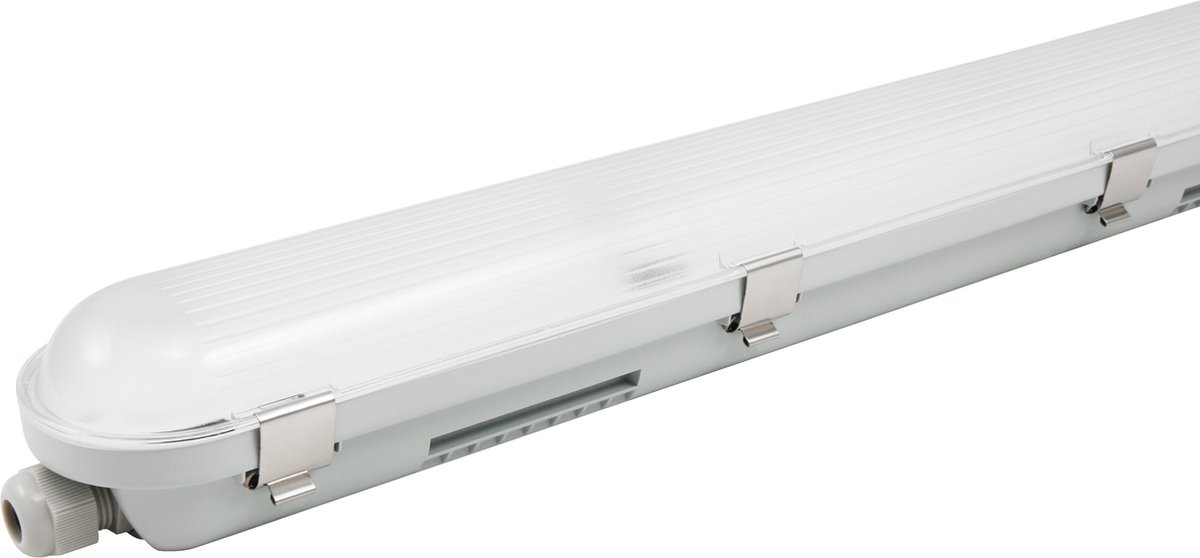 TL led verlichting met armatuur ''FL-206'' - TL lamp voor binnen en buiten IP65 - TL Led met 2700 lm en 4000K - TL armatuur 60 cm