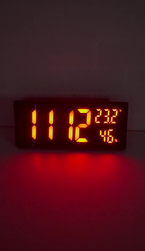 Horloge Murale Led Numérique XXL (couleur rouge)