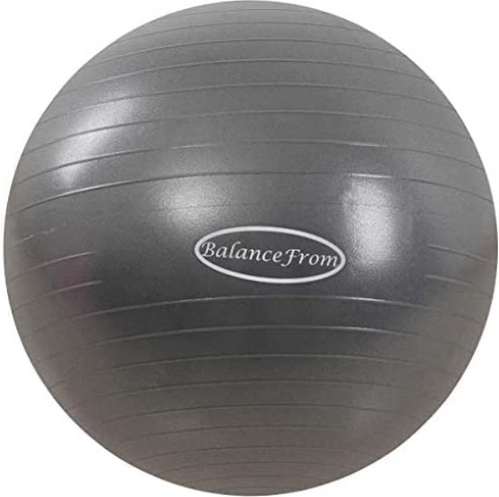 Fitvids Anti-Burst en Slip Resistant Oefening Bal Yoga Bal Fitness Bal Geboortebal met Quick Pomp, 2 lb Capaciteit, Paars, 34 inch, XLL
