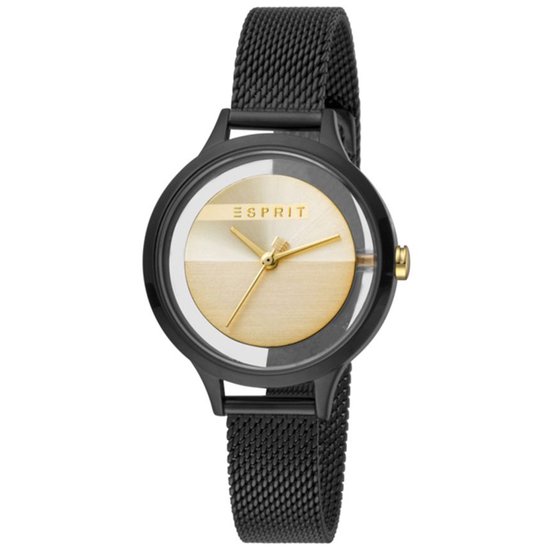 Montre pour femme Esprit ES1L185L0035 - bracelet en cuir - 5ATM - montre-bracelet pour femme - avec éléments en or