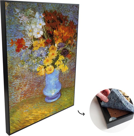 murando Akoestisch Schilderij Abstract 60x90 cm Wandafbeelding Afdrukken op Canvas Wandfoto 1 delen Paneel Geluidsisolatie Geluidsabsorptie Wanddecoratie Portret Abstract Waterverf h A 10066 b a