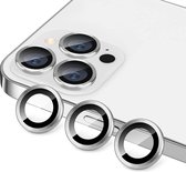 Casemania Camera Lens Glas Geschikt voor Apple iPhone 13 Pro - Gehard Glas Camera Protector - Zilver