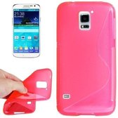 Samsung Galaxy S5 mini Silicone Case s-style hoesje Roze