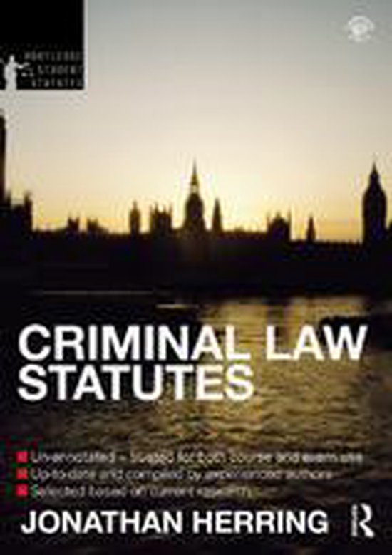 Criminal Law Statutes 2012-2013 - cover