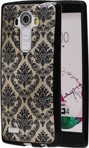 Zwart Brocant TPU back case cover hoesje voor LG G4