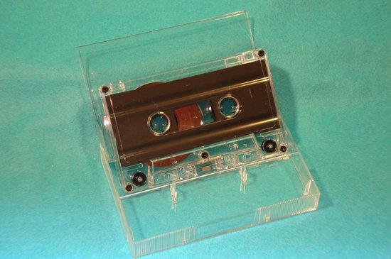 Lege Cassetteband, Standaard Cassetteband van 45 Minuten, Lege Spelercassette voor stemmuziekopnames. (GRAY
