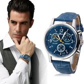 mannen horloge blauw luxury